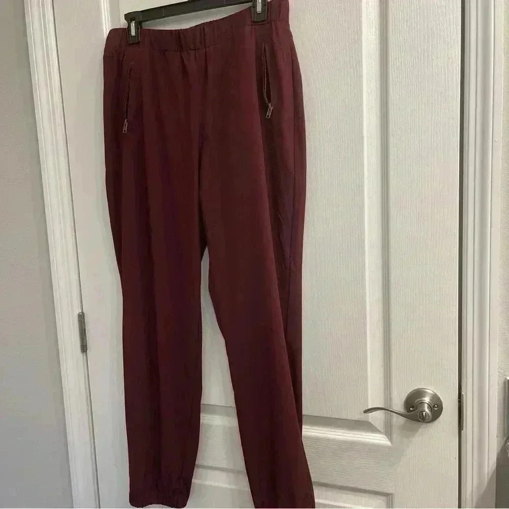 JOGGER PANTS (Burgundy) - Picture 3 of 11